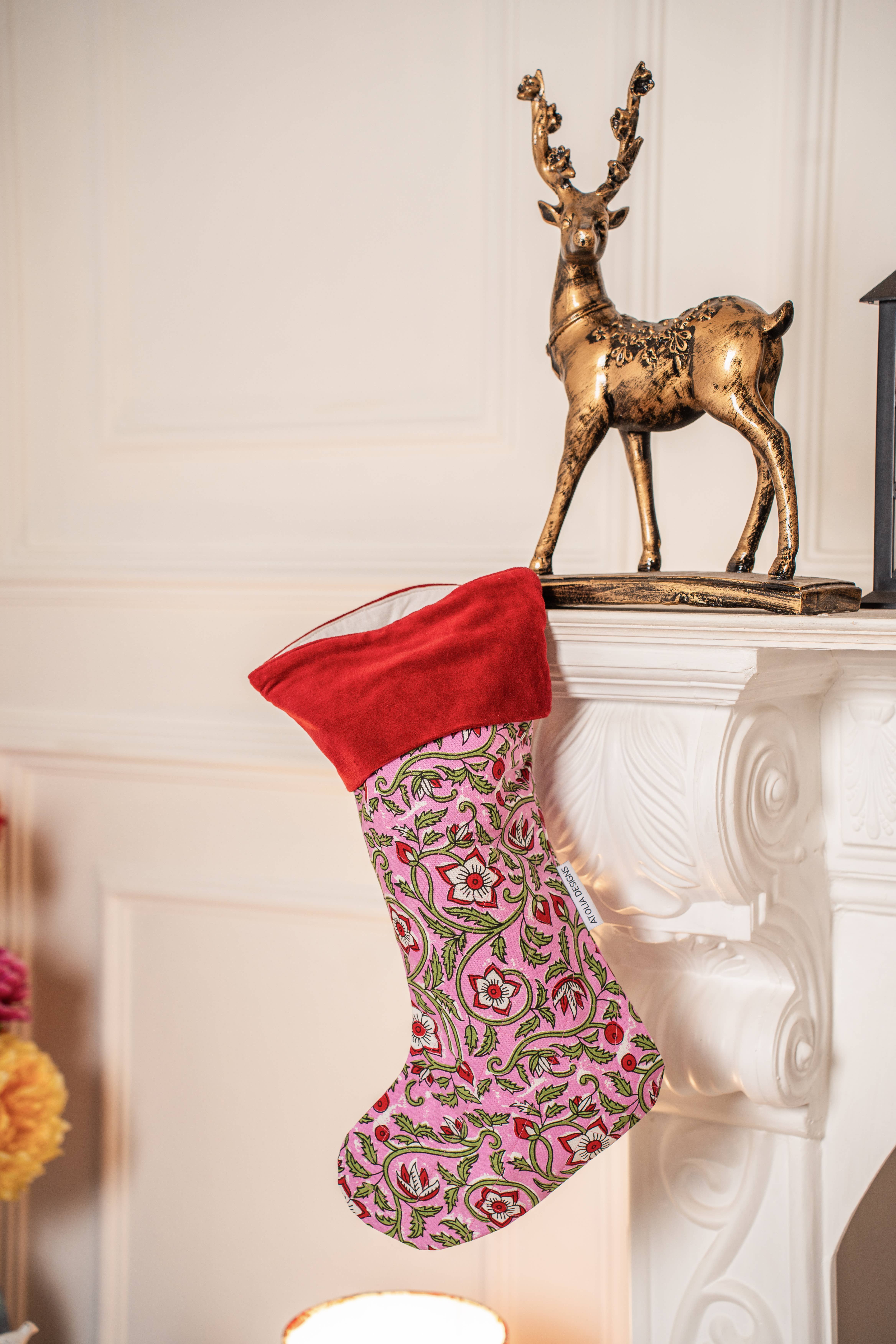 Mehka Hand Block Printed Stocking