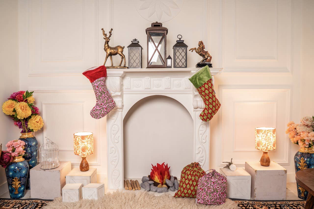 Mehka Hand Block Printed Gift Bag/Pack Bag