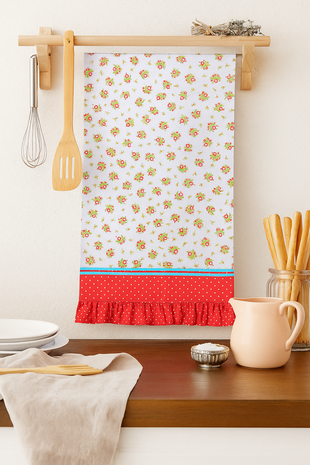 Country Rose Tea Towel (Set of 2)