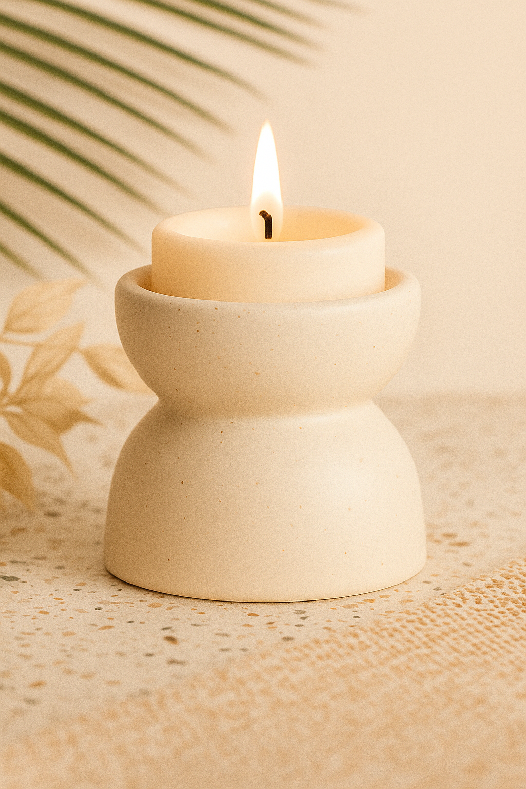 Serene Arc Candle Holder
