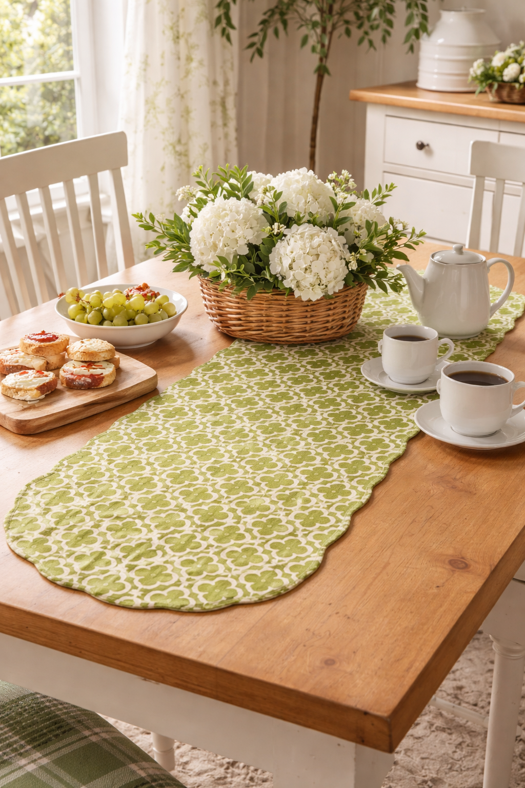 Verde Quilted Table Runner