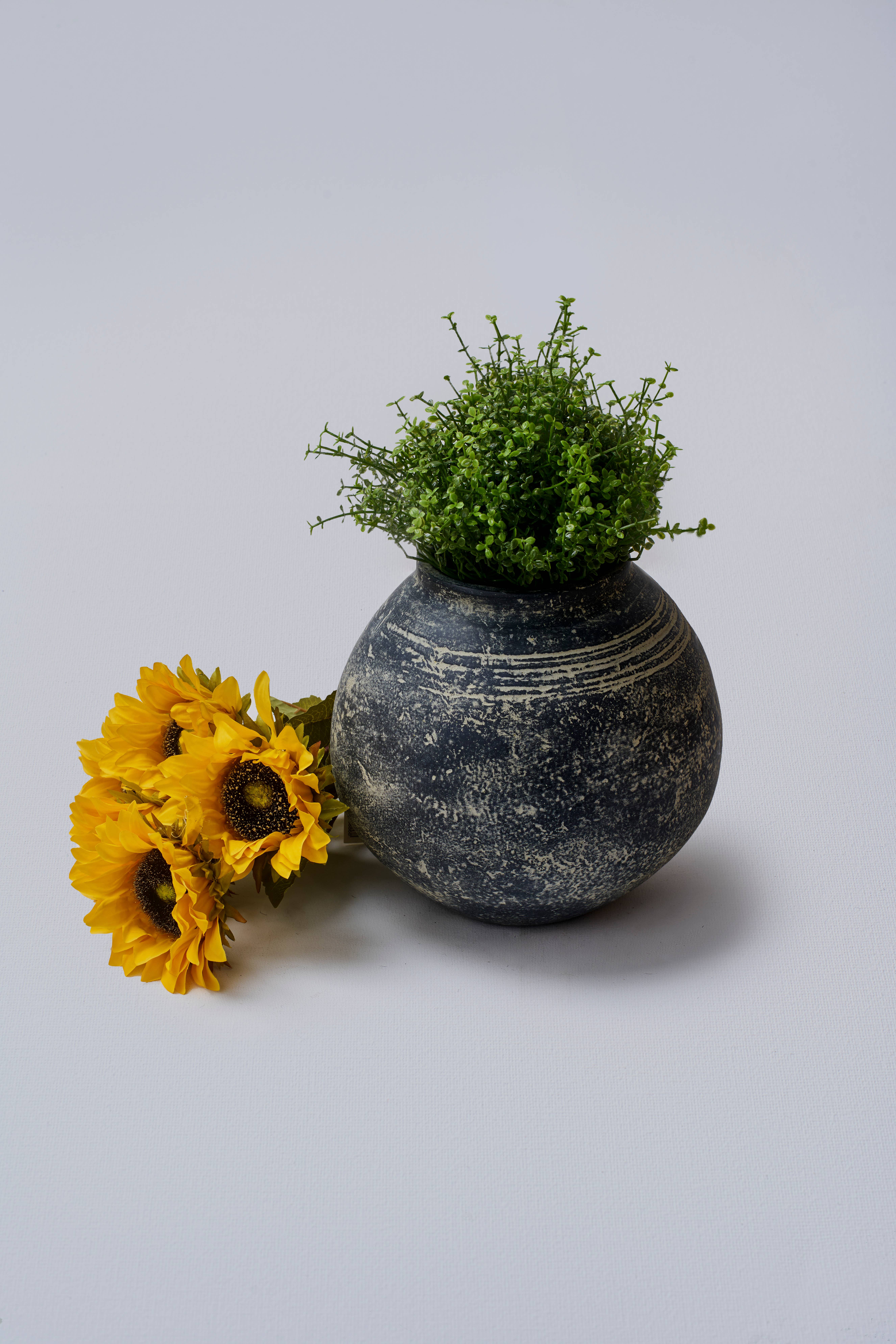 Distressed Textured Ceramic Vase
