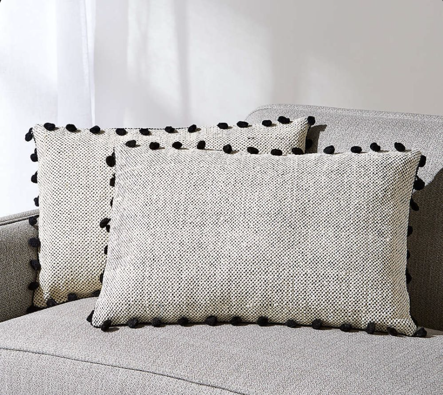 Handwoven Neutral Cushion with filler 