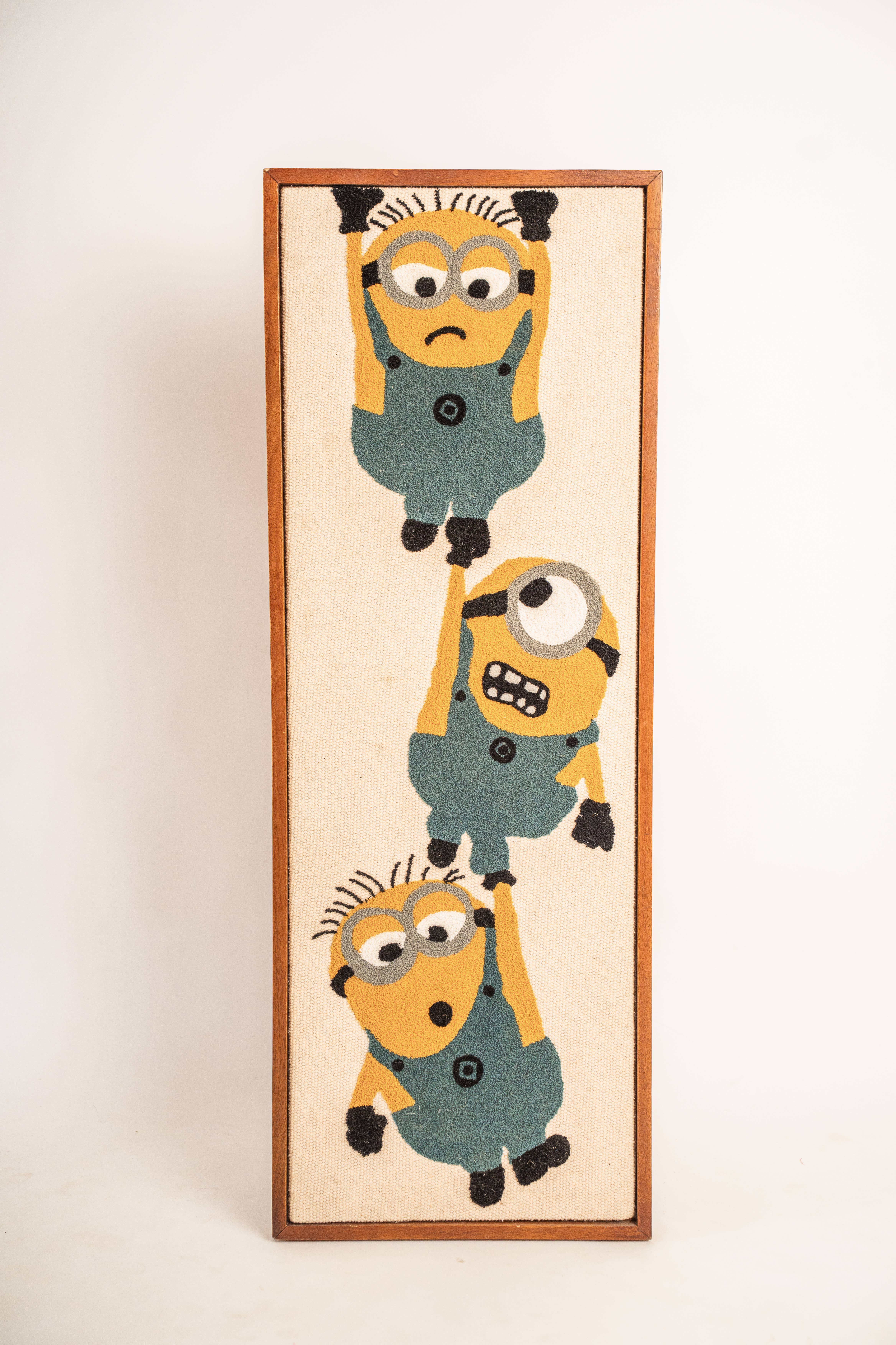 Hanging Minions Embroidered Wall Art