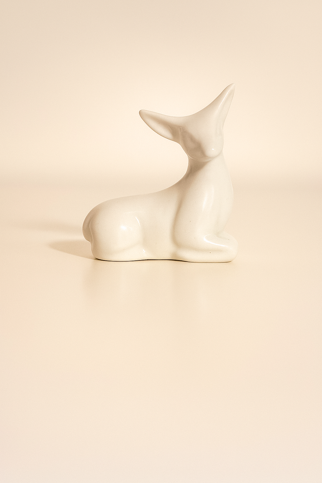 The White Stag – Ceramic Miniature Deer