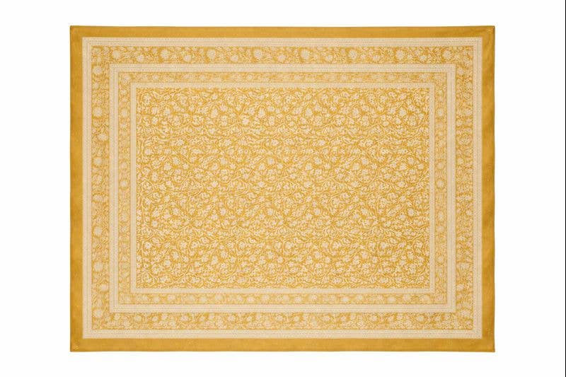 Marigold Tablecloth - Mustard Yellow Hand-Blocked Printed
