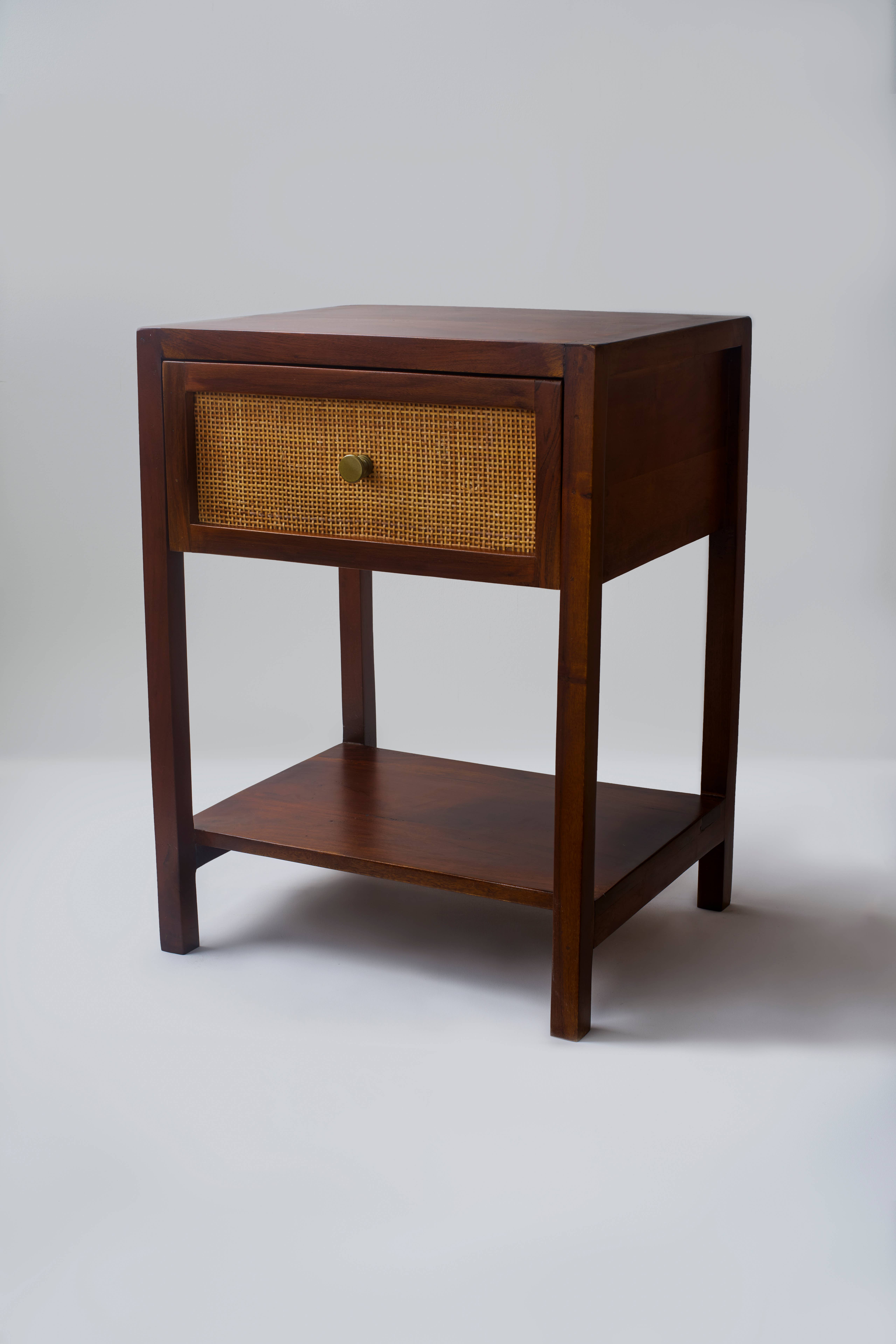 Hattie 1 Drawer Natural Bedside Table 