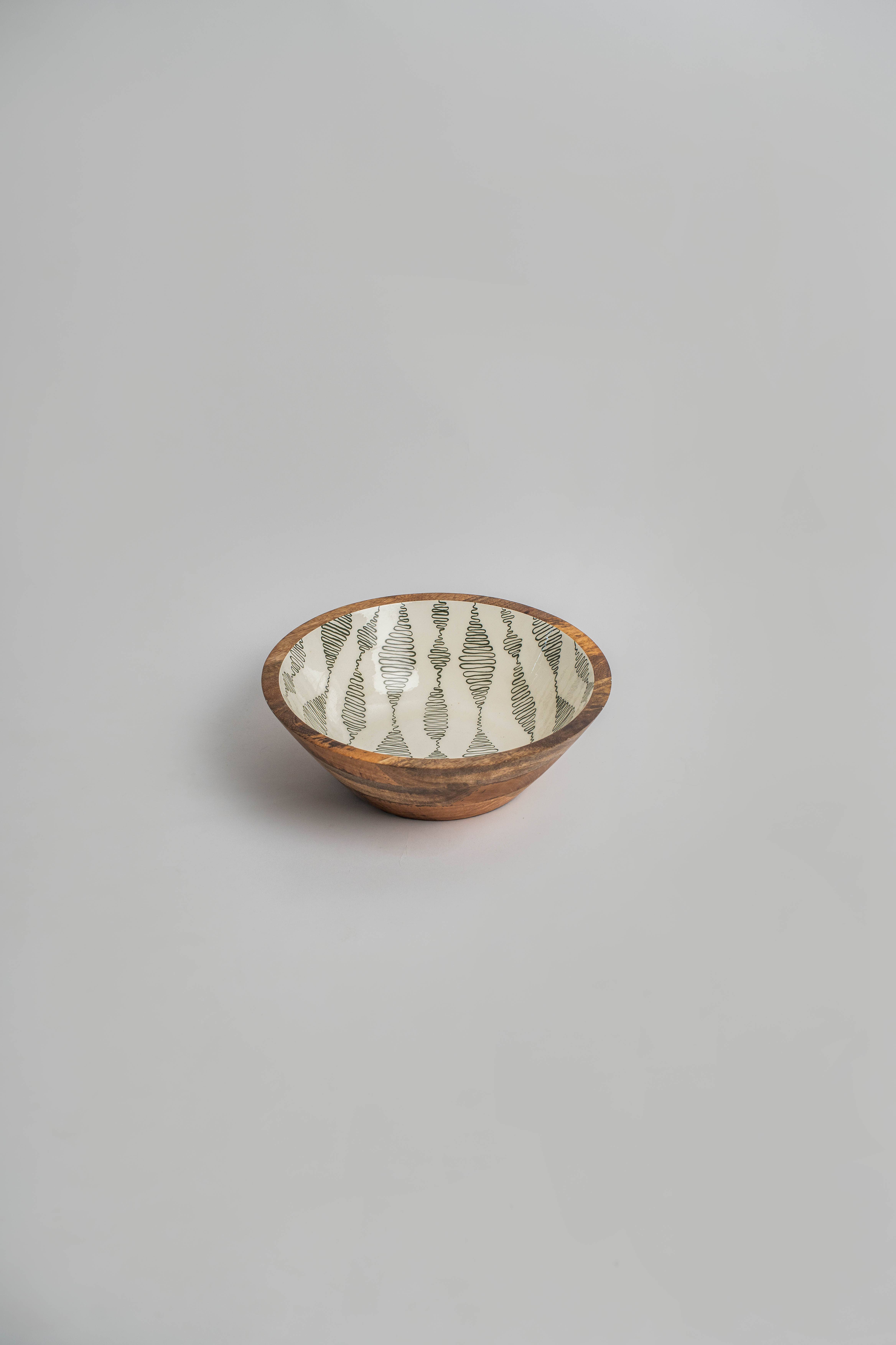 Kiwi Waves Wooden Bowl - Small