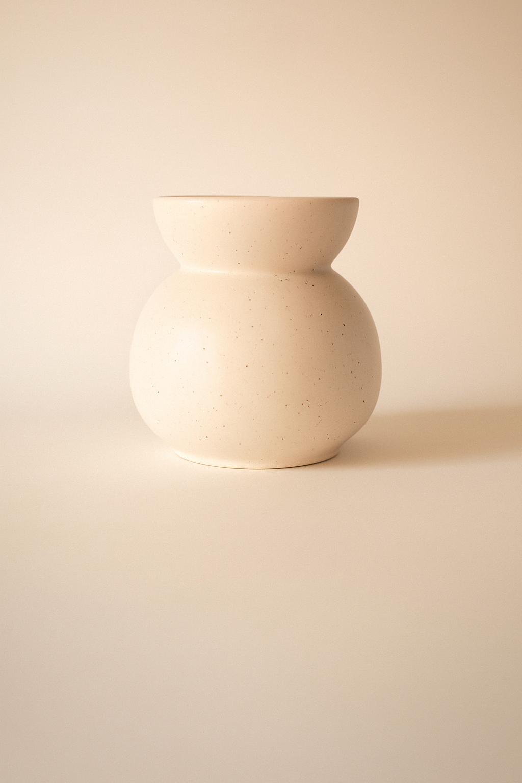 Speckled Stoneware Candle Stand