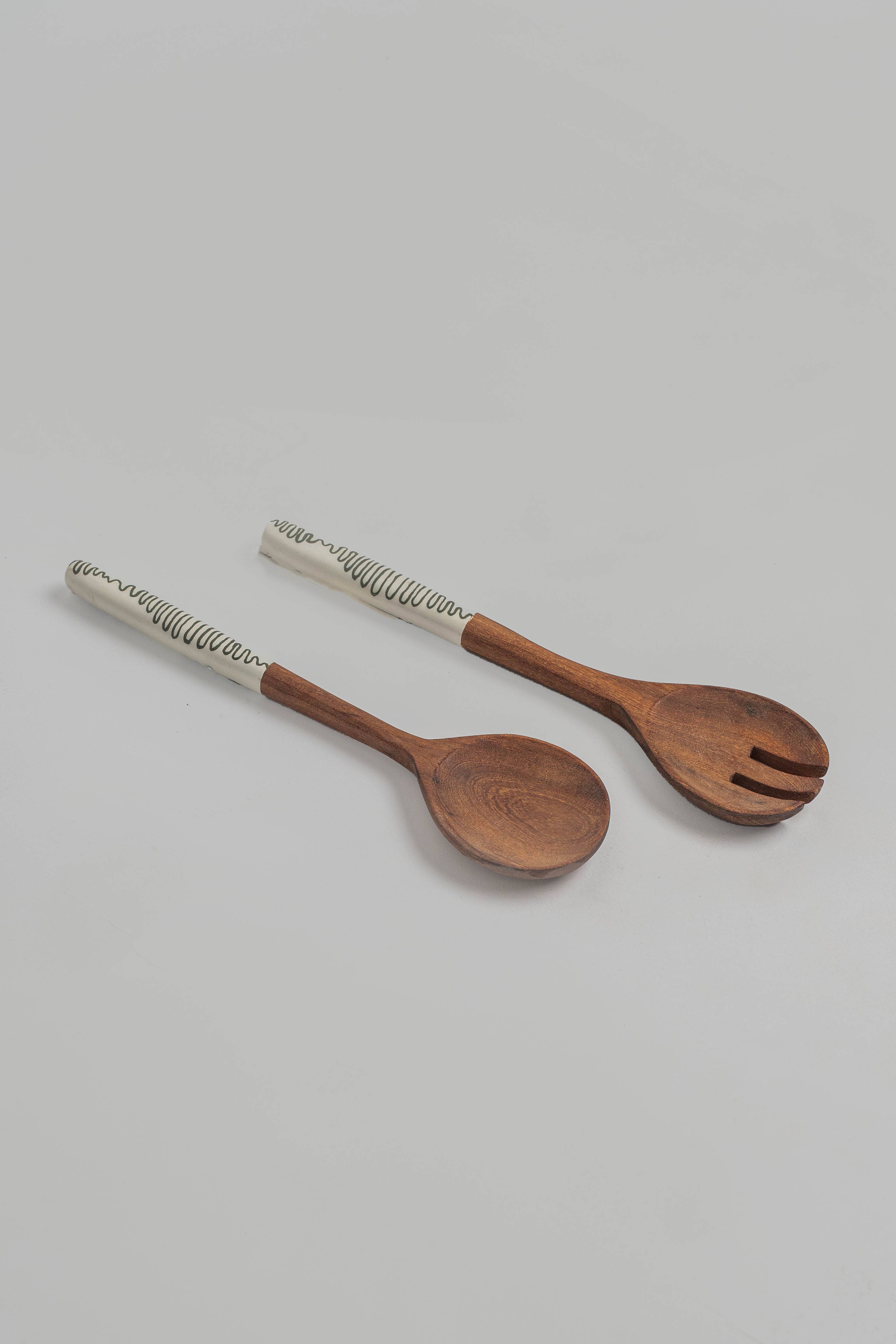 Kiwi Waves Wooden Serving Spoon