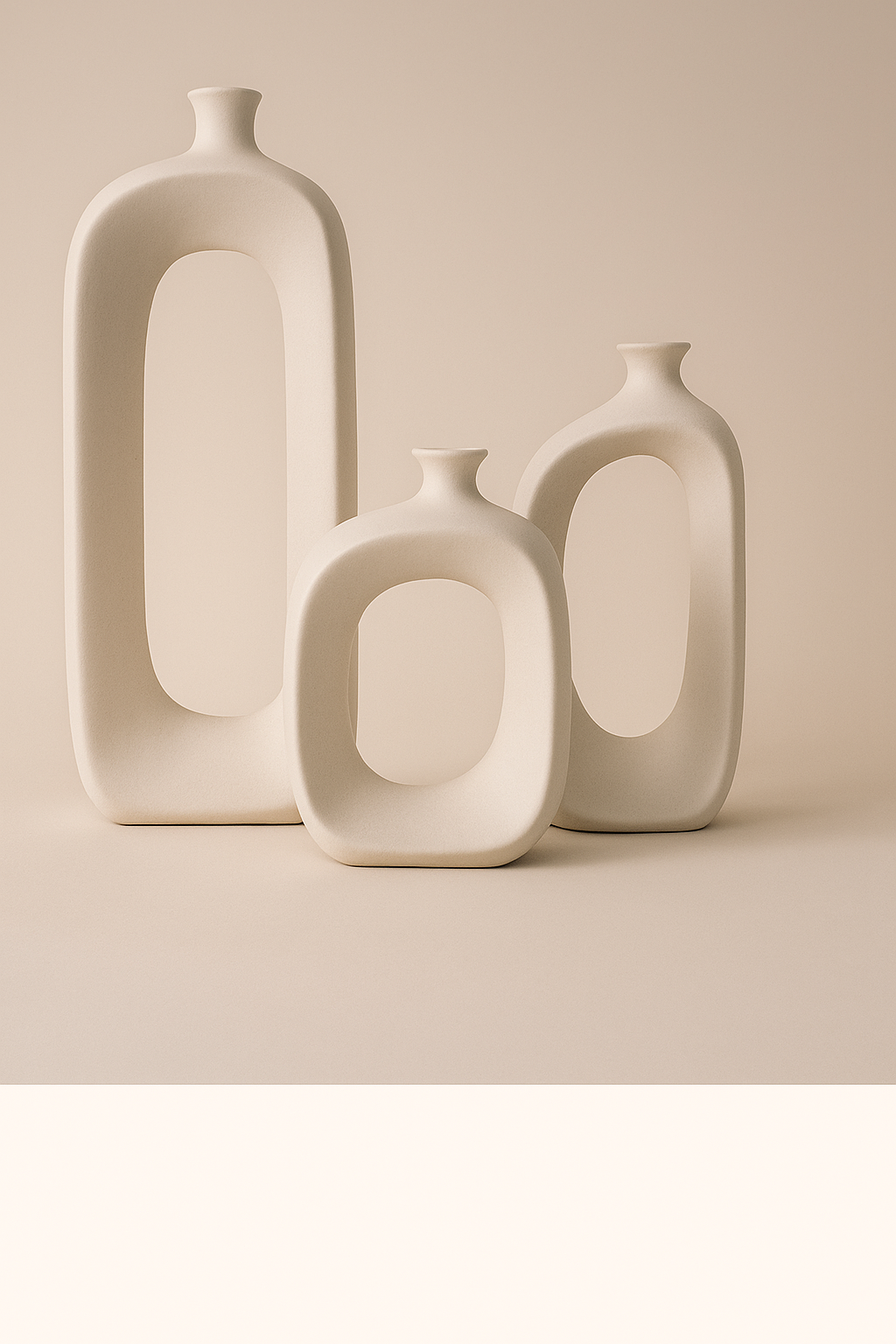Minimalist Sculptural Vases - Large