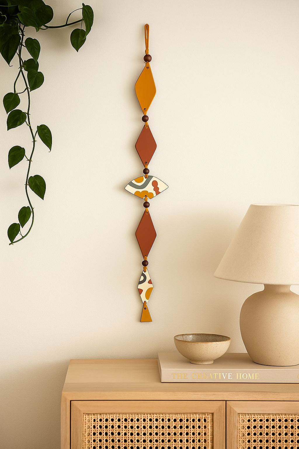 Terracotta Geo Art Wall Hanging