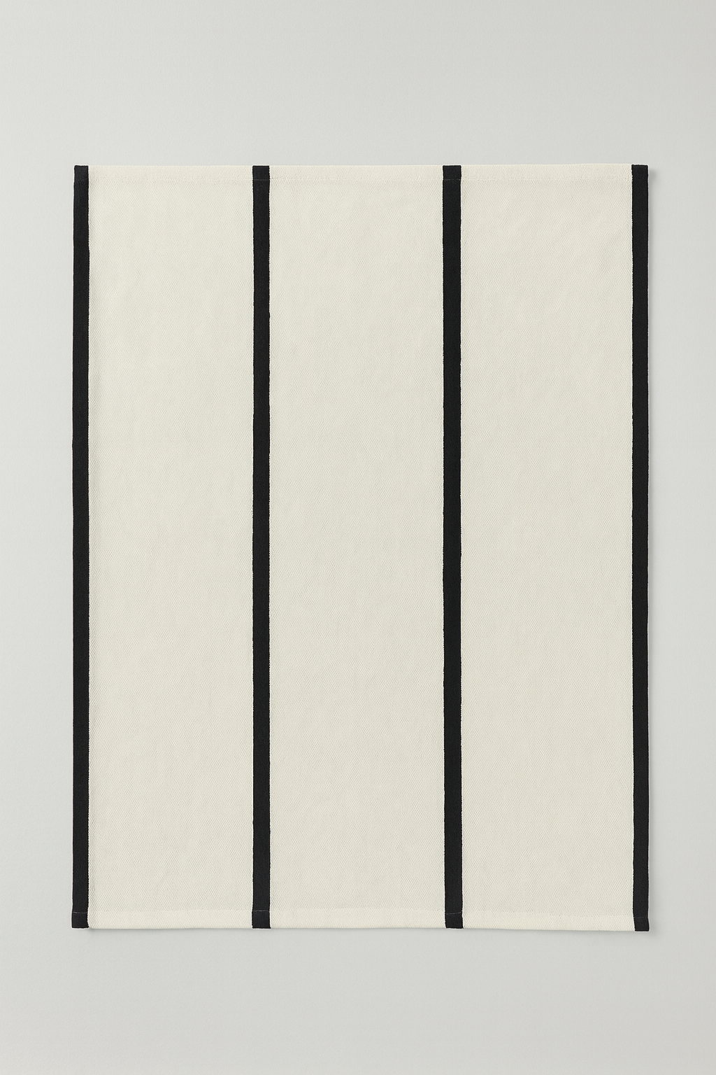 Minimalist Black Stripe Cotton Tea Towel (Set of 2)