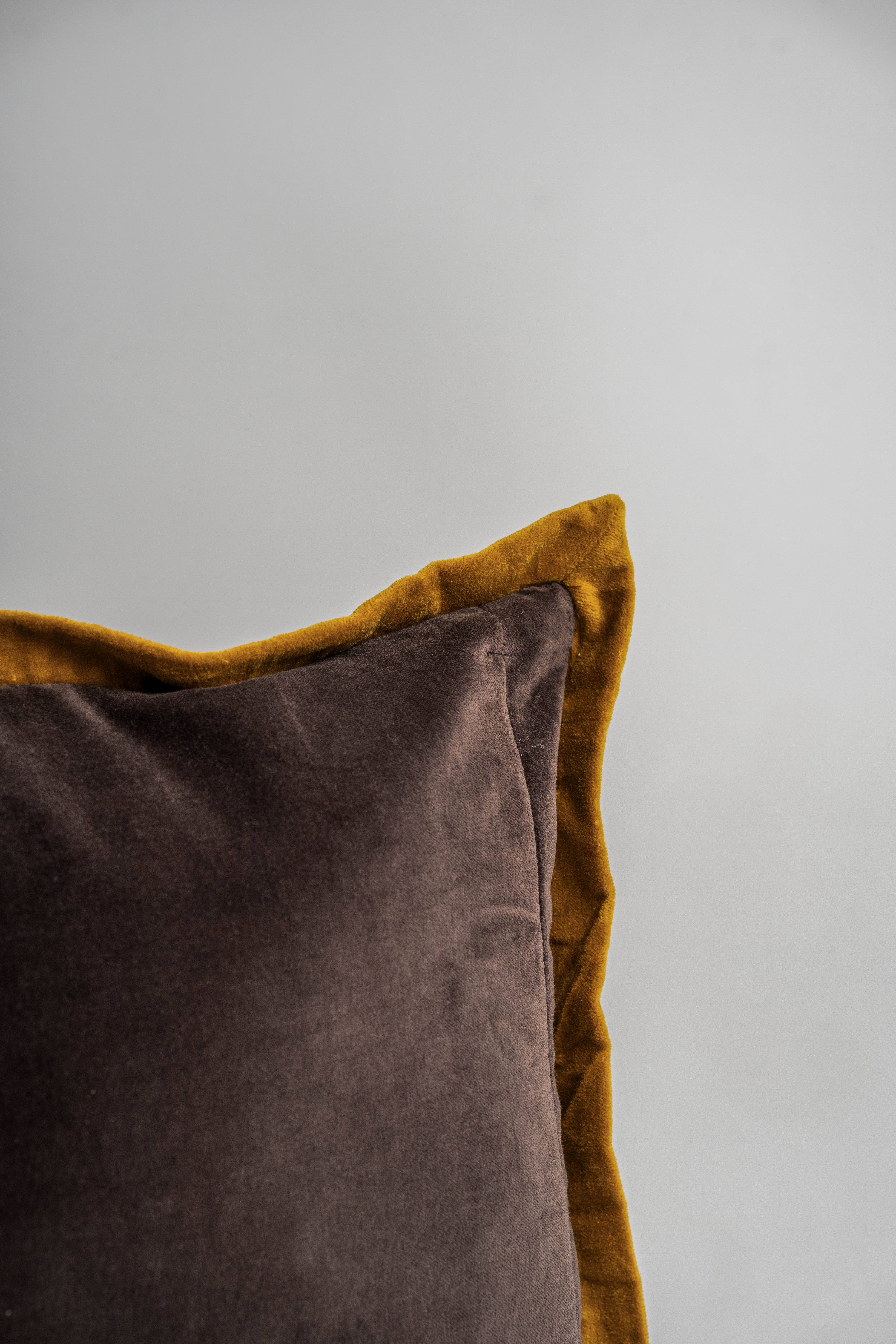 Golden Rose Velvet Cushion with filler 