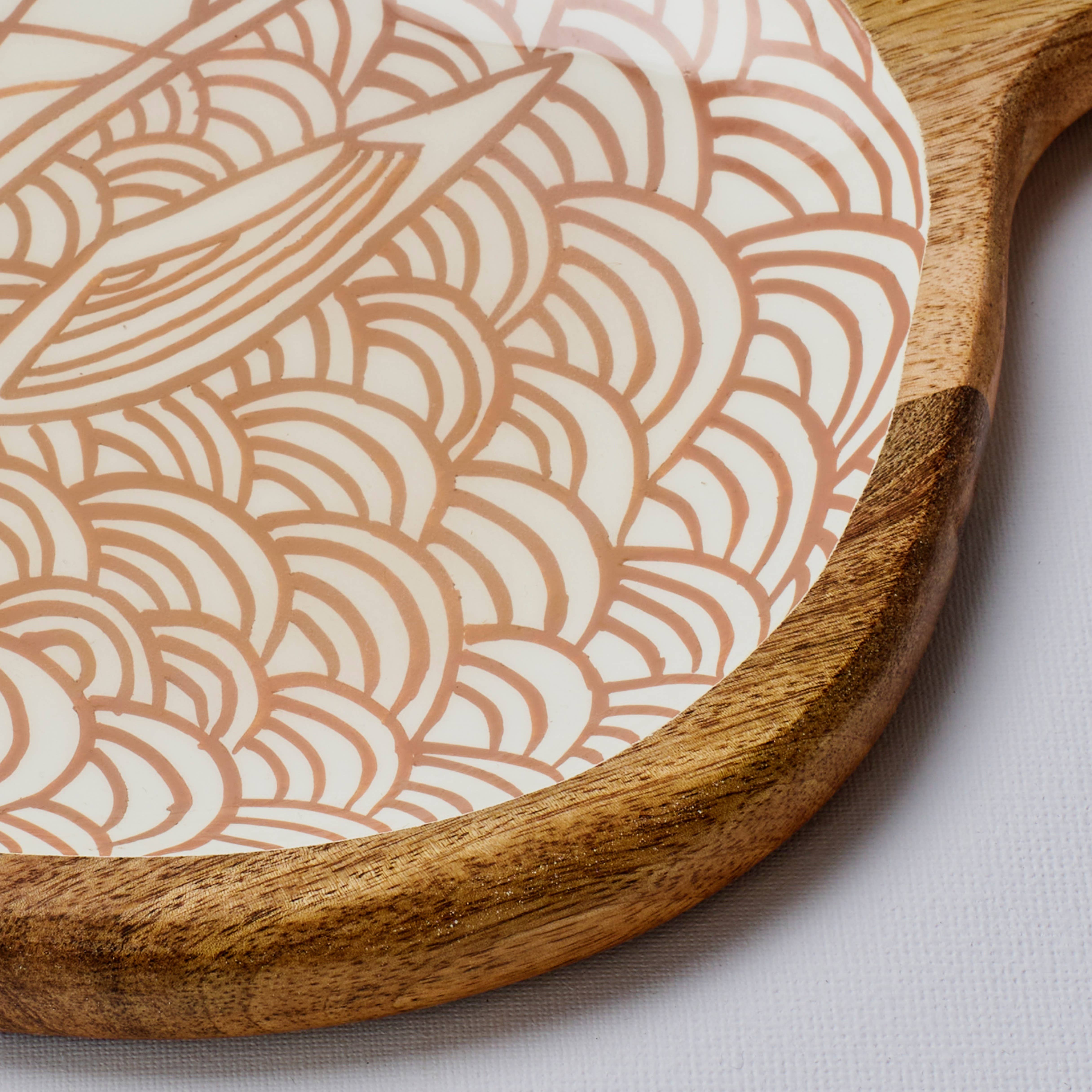 Discus Shape Handmade Fish Platter 