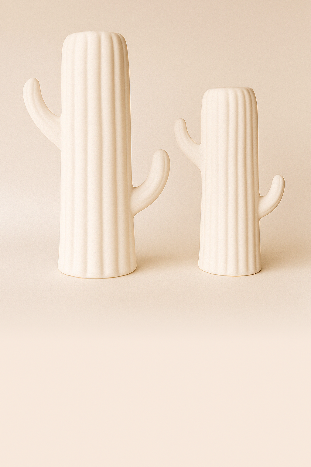 Sculptural Ceramic Cactus Décor - Small