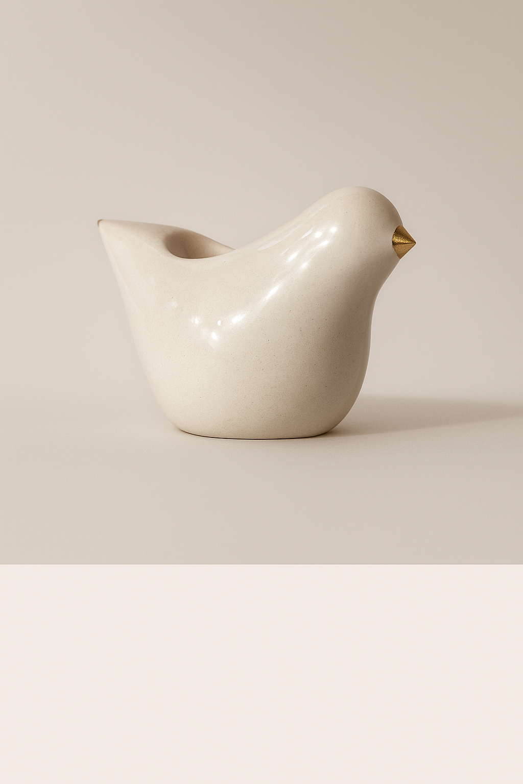 Ivory Bird Candle Holder – Artisan Handmade Accent