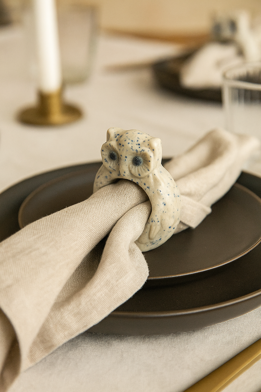 Sky Owl Napkin Ring