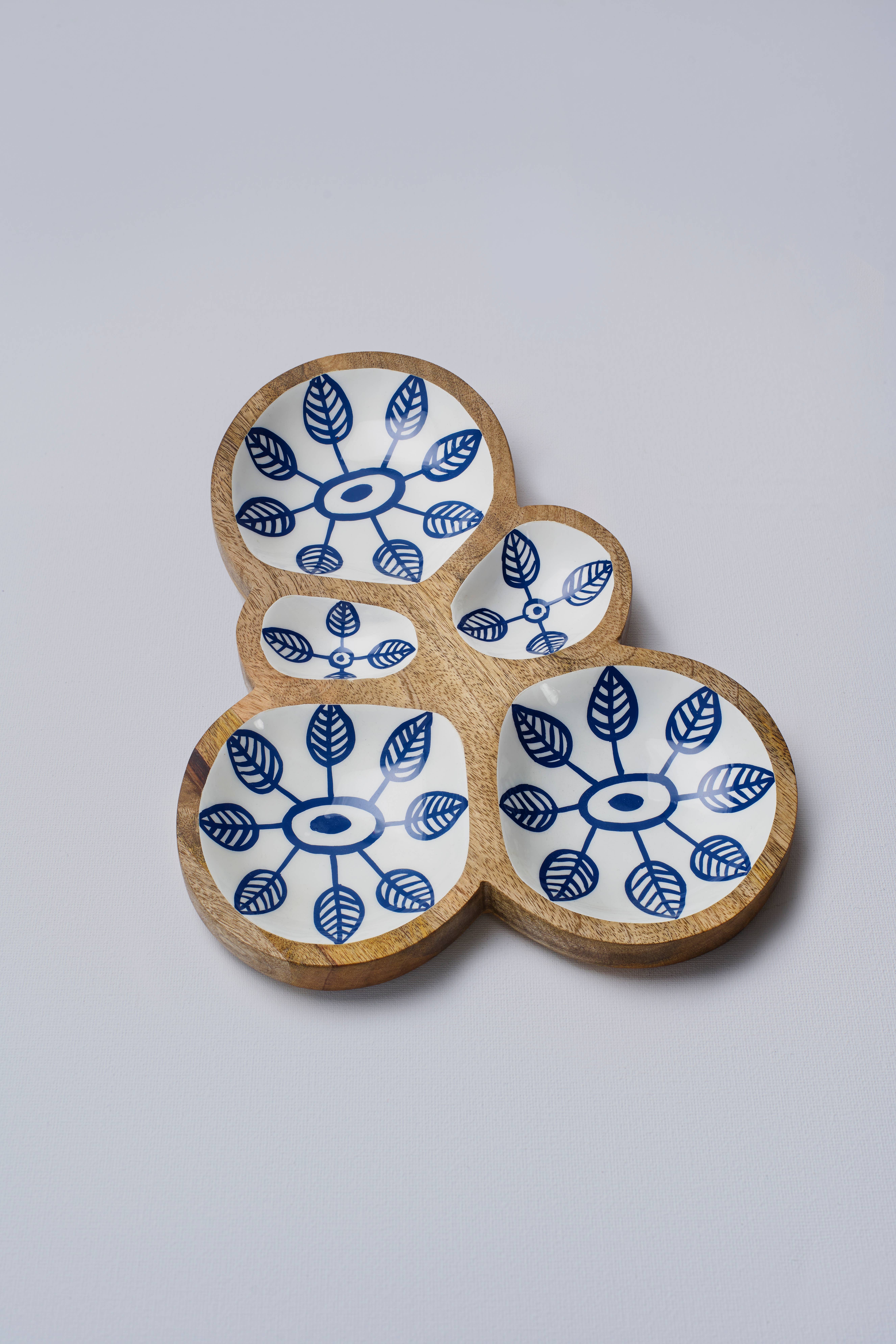 Kruunu Kukkia Chip and Dip Plate