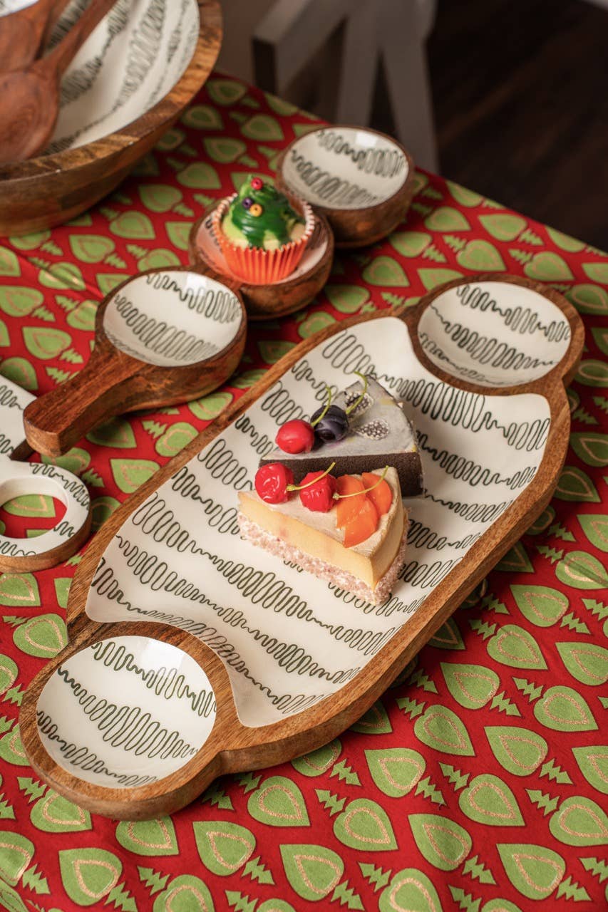 Kiwi Duo Dips Serving Platter