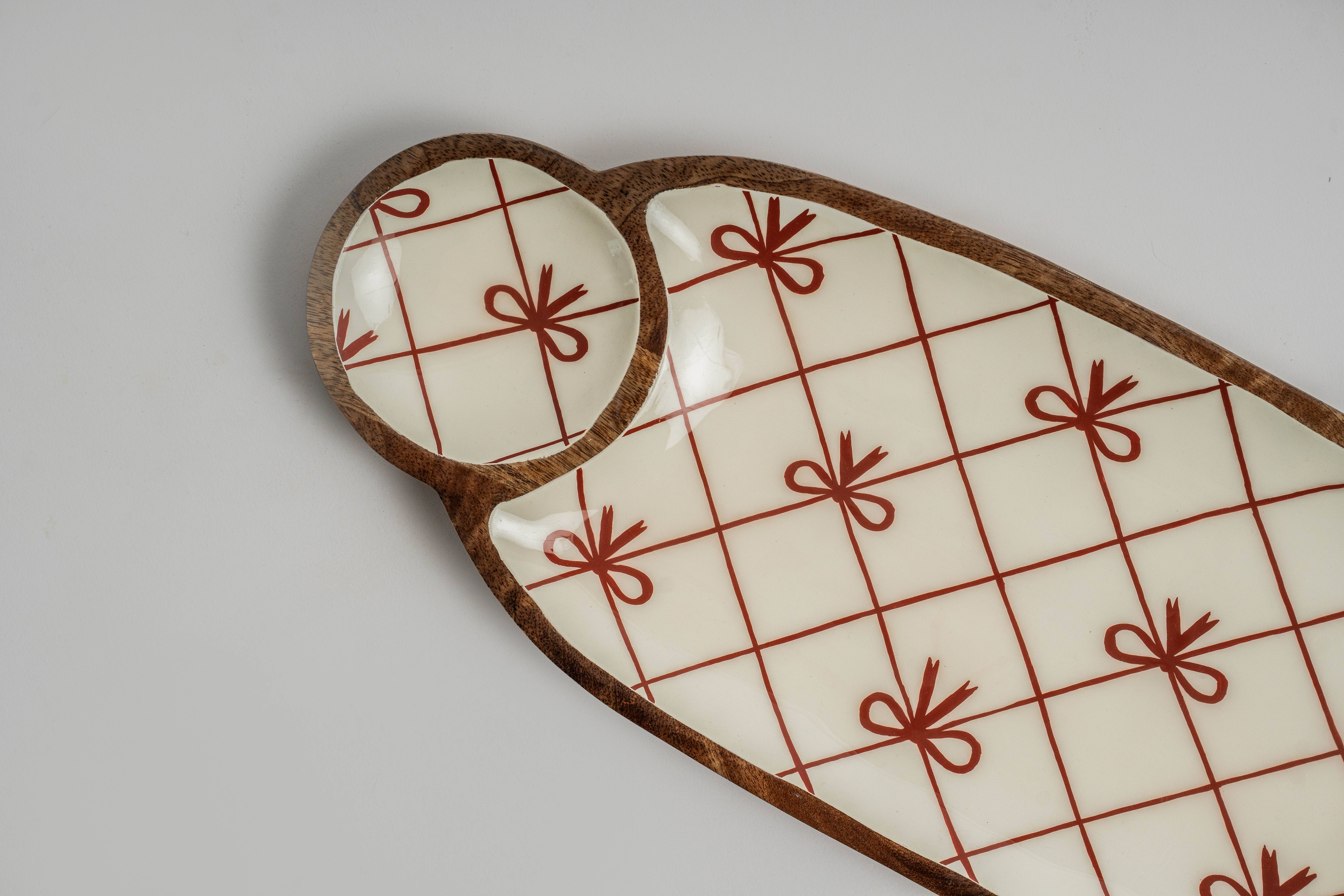 La Bow Handpainted Platter