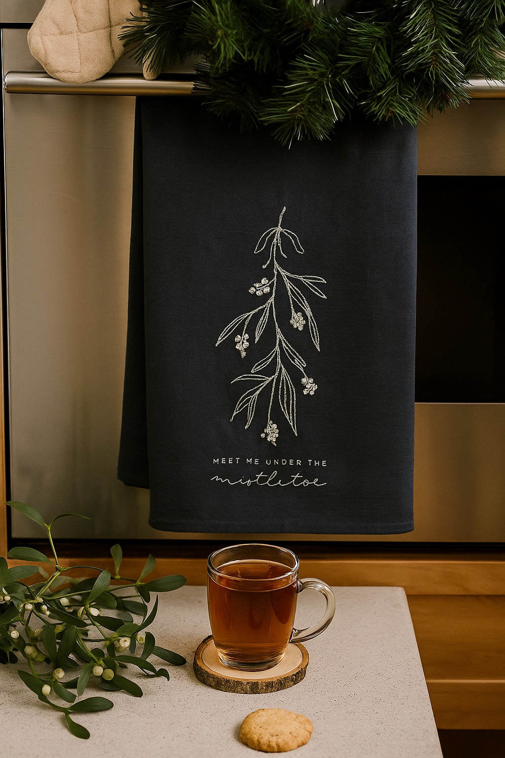 Meet Me Under the Mistletoe Tea Towel (Set of 2)