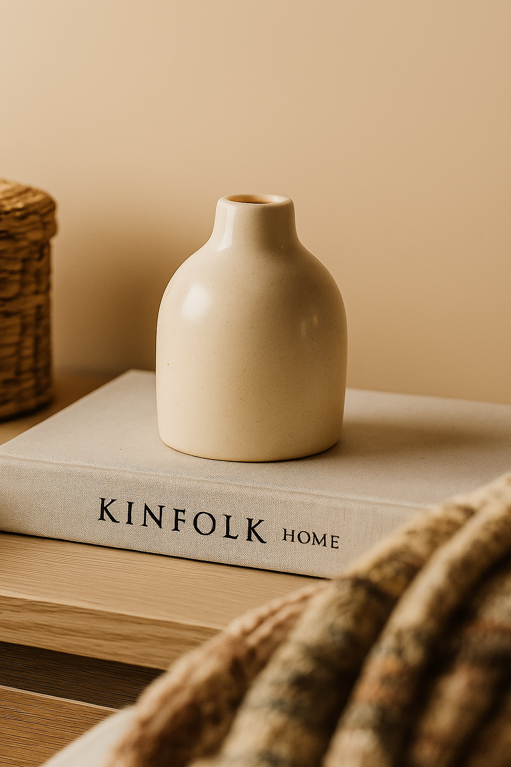 Stoneware Minimalist Bud Vase