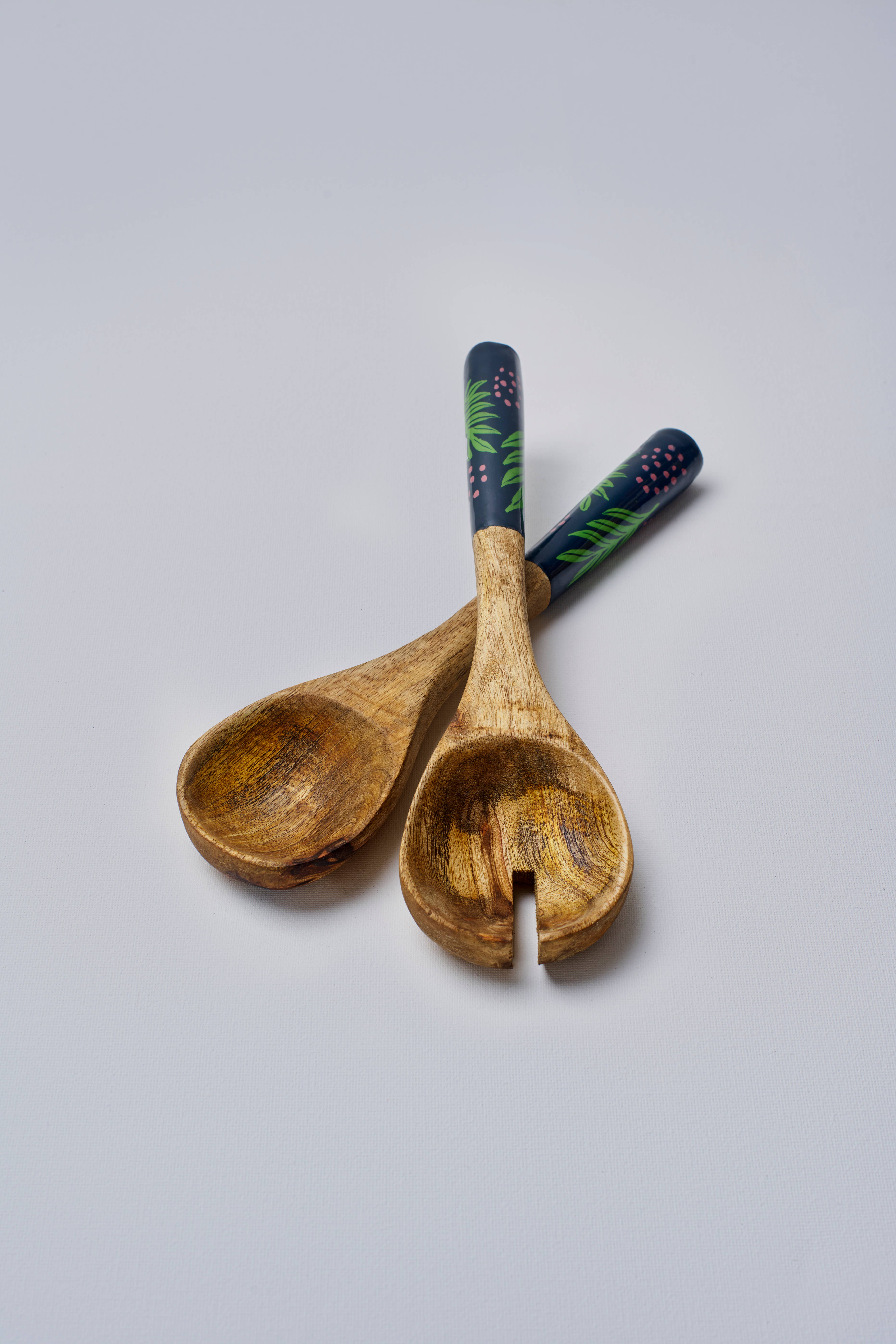 Twilight Bird Wooden Spoon and Fork Set