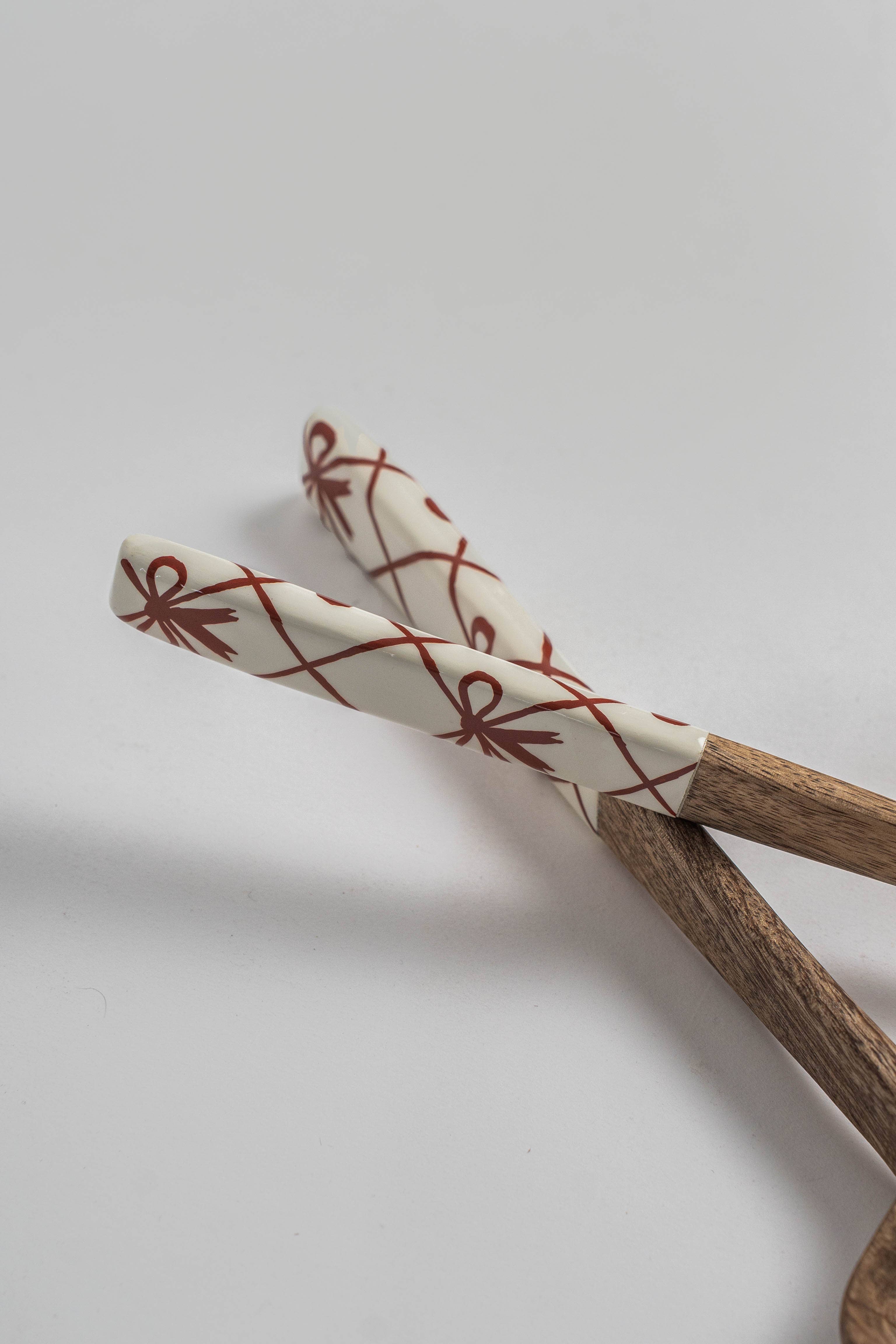 La Bow Hand-Painted Servers