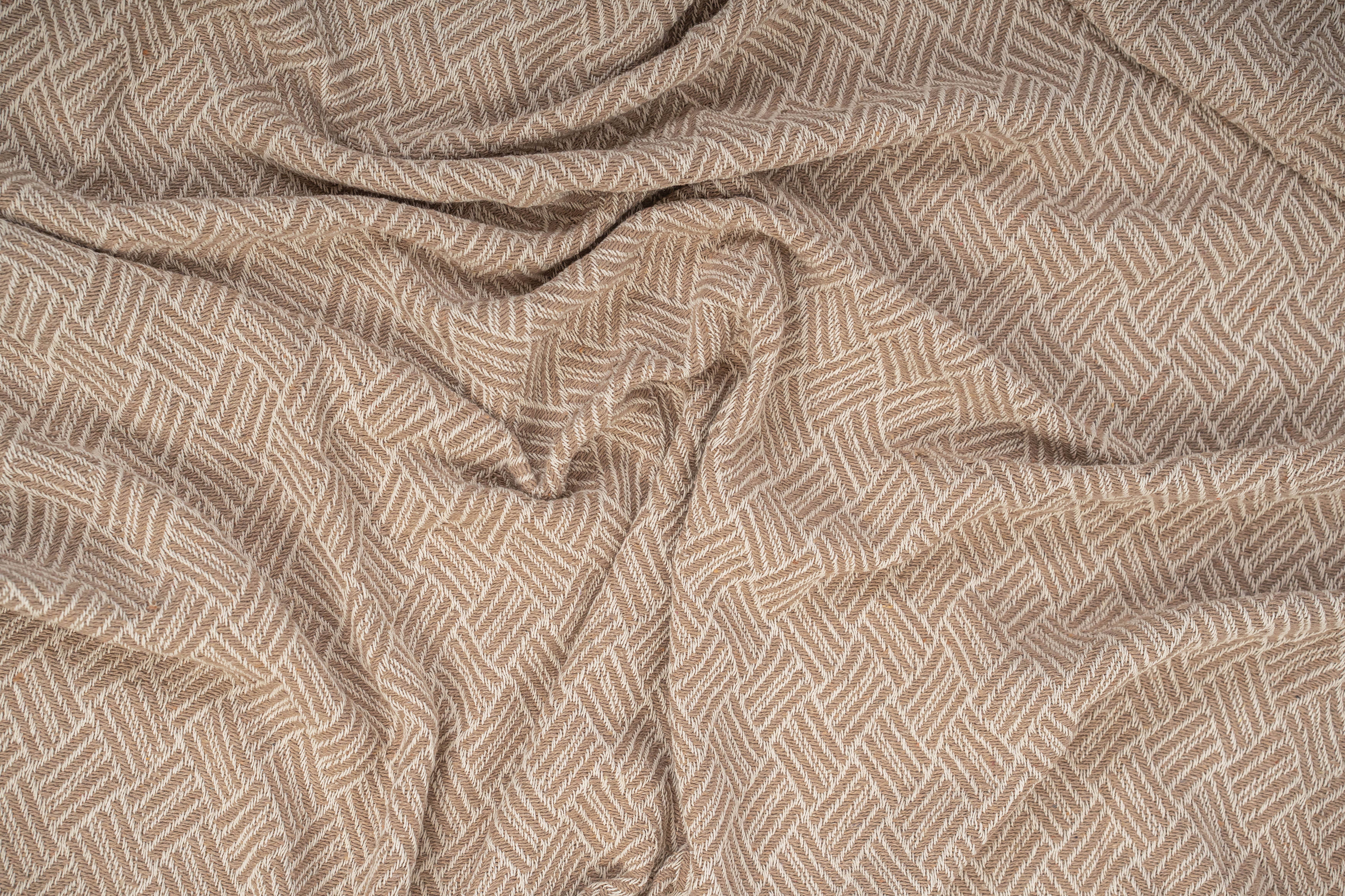 Soft-recycled Handwoven Throws - Mustard 