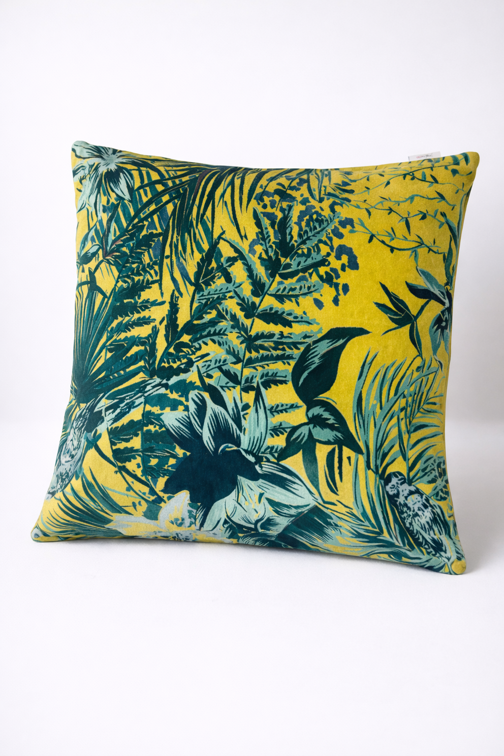 Rainforest Cotton Velvet Cushion