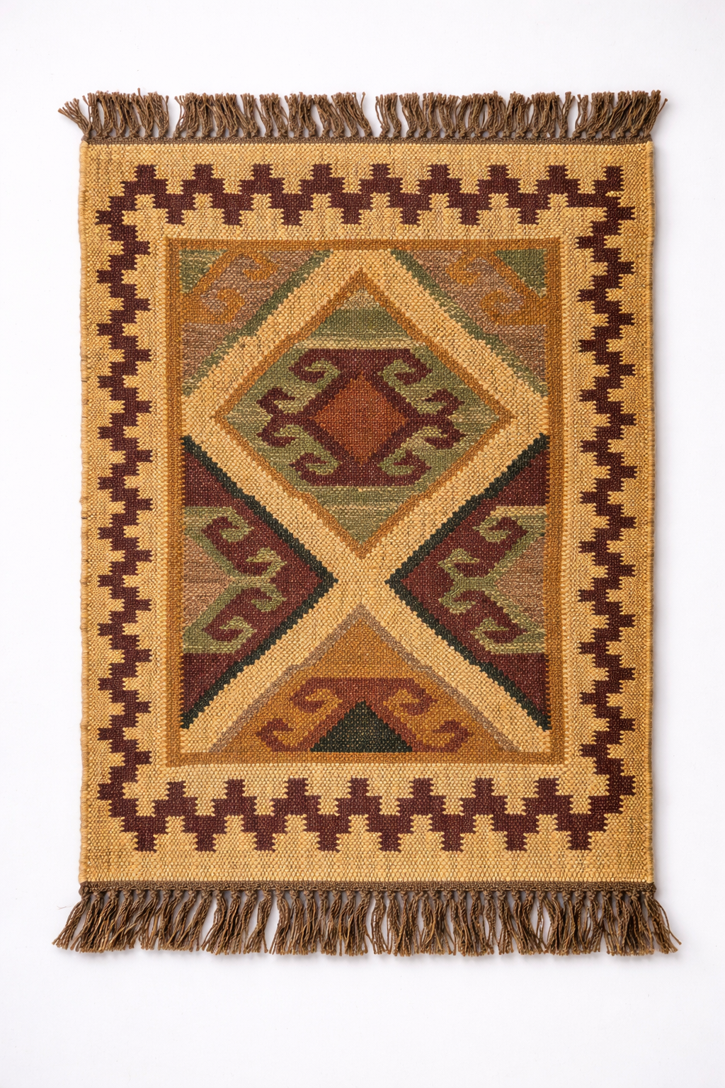 Wool Jute Kilim Floor Matt