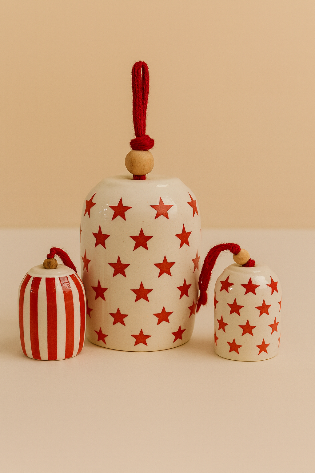 Red Star Ceramic Big Bell