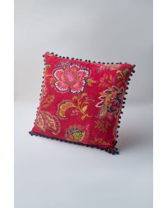 Crimson Velvet Cushion