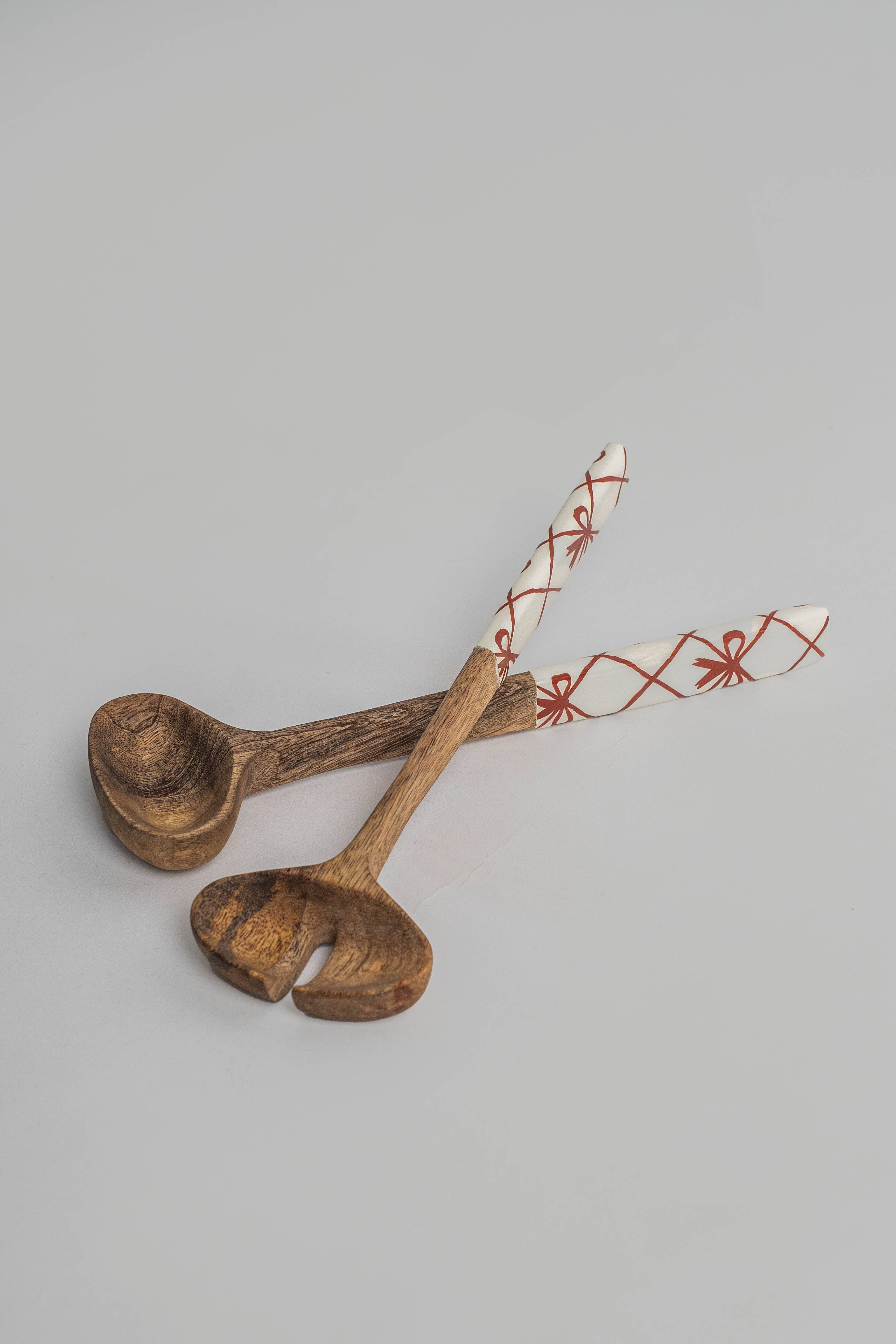 La Bow Hand-Painted Servers