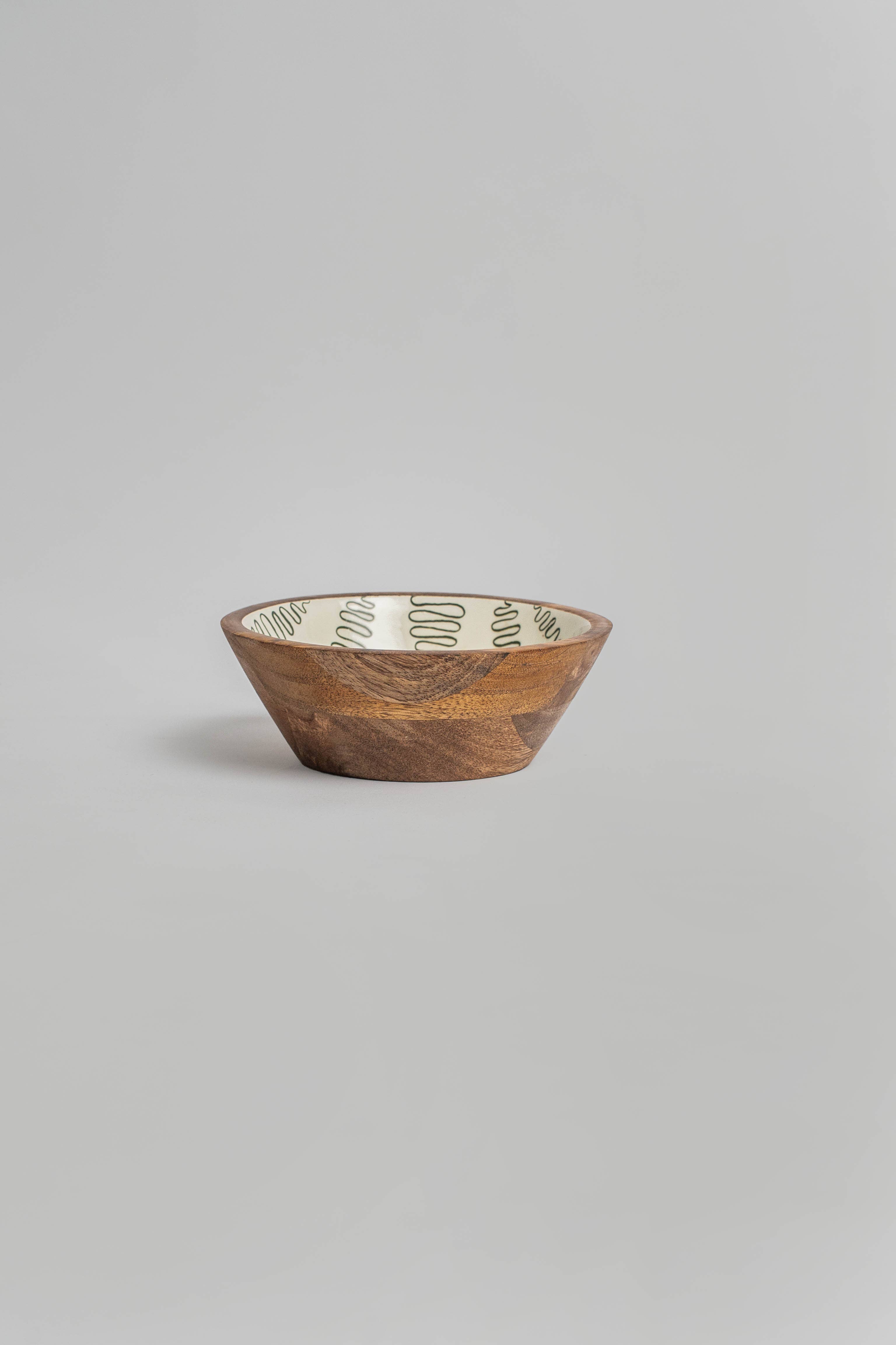 Kiwi Waves Wooden Bowl - Large