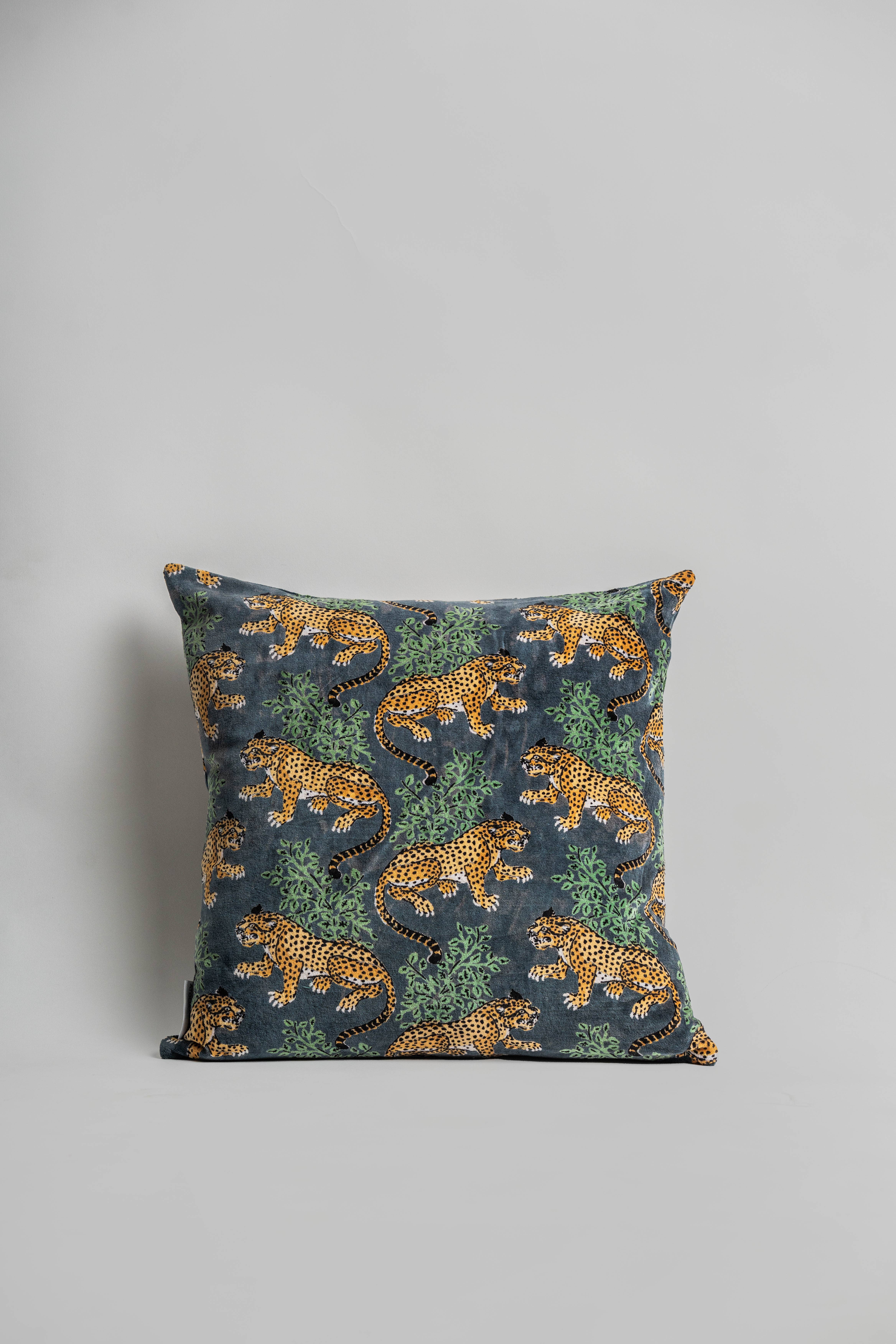 Golden Leopard Velvet with filler