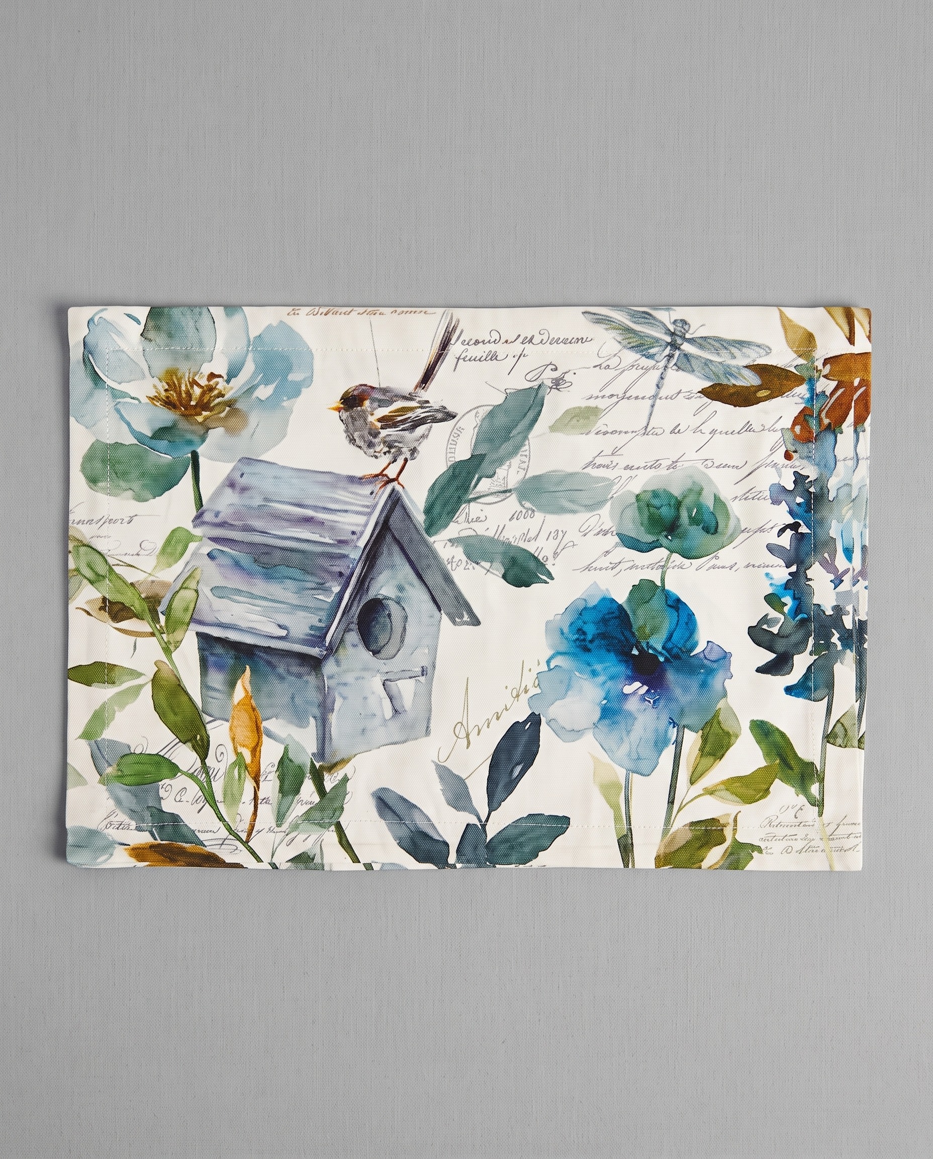 Vintage Botanical Birdhouse Placemat